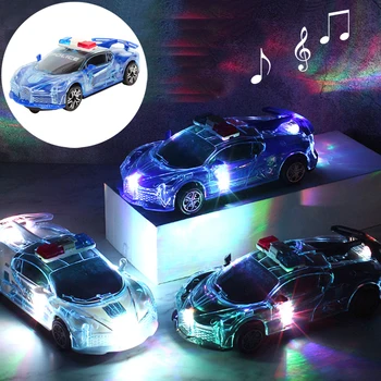 LED Hudební Světlo Závodní Auta Hračky | Děti Vzdělávací Blikající Policejní Auta chlapecké Hudební Elektrický Sportovní Vůz Model Hračky DS29